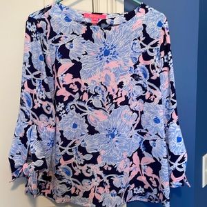 Lilly Pulitzer 3/4 length blouse used-like new, size small